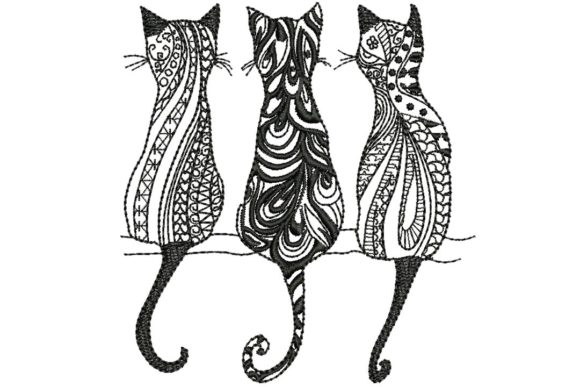 3 Black Cats 2 Embroidery Review