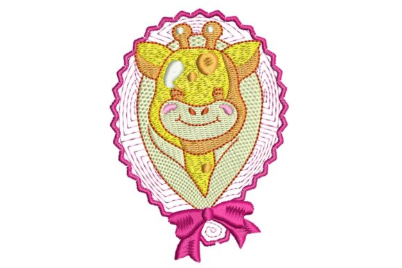 Baby Giraffe Pink Embroidery Design Review