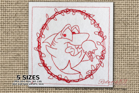 Baby Shark Eating Ice - Cream Lineart Review