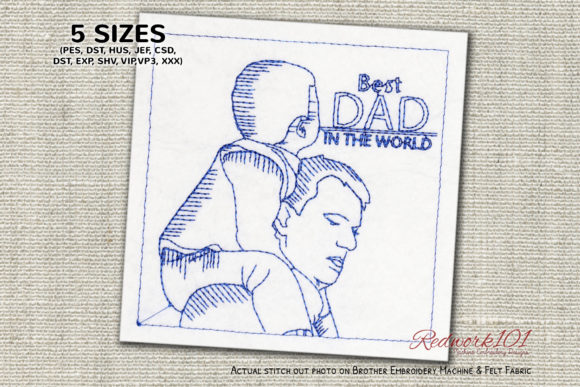 Best DAD in the World Embroidery Review