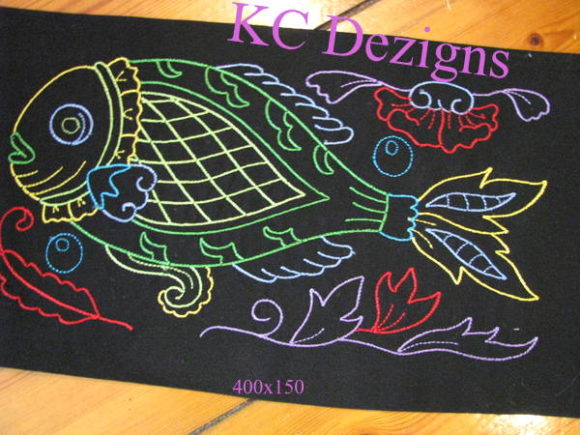Colourline Fish 04 Embroidery Review for Sweatshirts