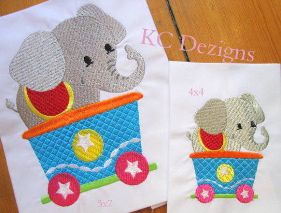Elephant Sitting in Train Embroidery Review