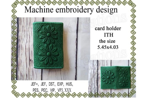 ITH Card Holder - Flower Embroidery Review