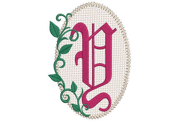Olde English Monogram Letter Y Review for Seasonal Embroidery