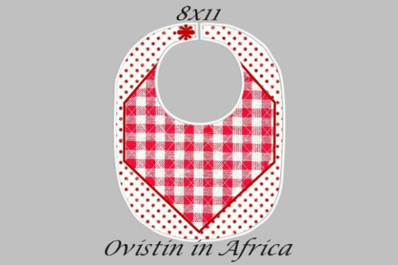 Red Gingham Adorable Baby Bib Large Review