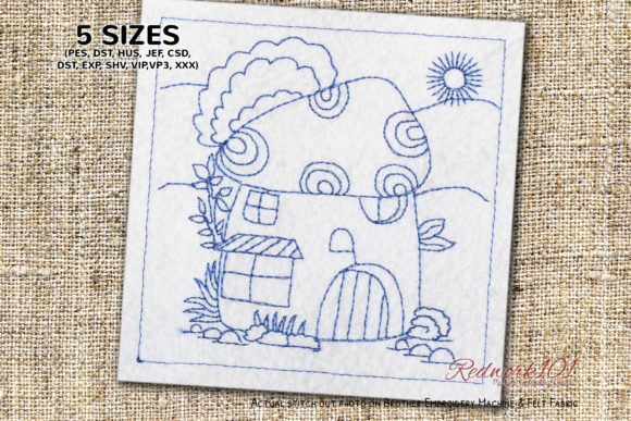 Small Mushroom House Lineart Design Review