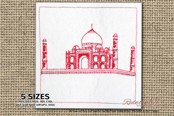 Taj Mahal Lineart Embroidery Review