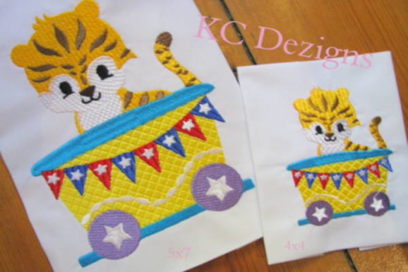 Tiger Sitting in Train Embroidery Review